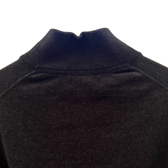 Men’s Banana Republic Cotton Cashmere 1/4 Button Sweater Grey Size XL - Picture 6 of 11